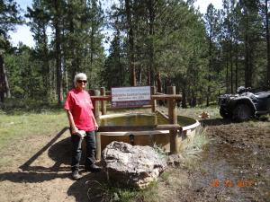 422 Dedication sign at tank with permittee