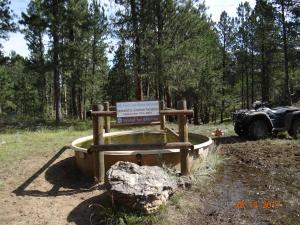 422 Dedication sign on tank